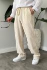 BayAygun 5070 Baggy Joger Keten Pantolon_Bej resmi