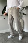 BayAygun 5070 Baggy Joger Keten Pantolon_Gri resmi
