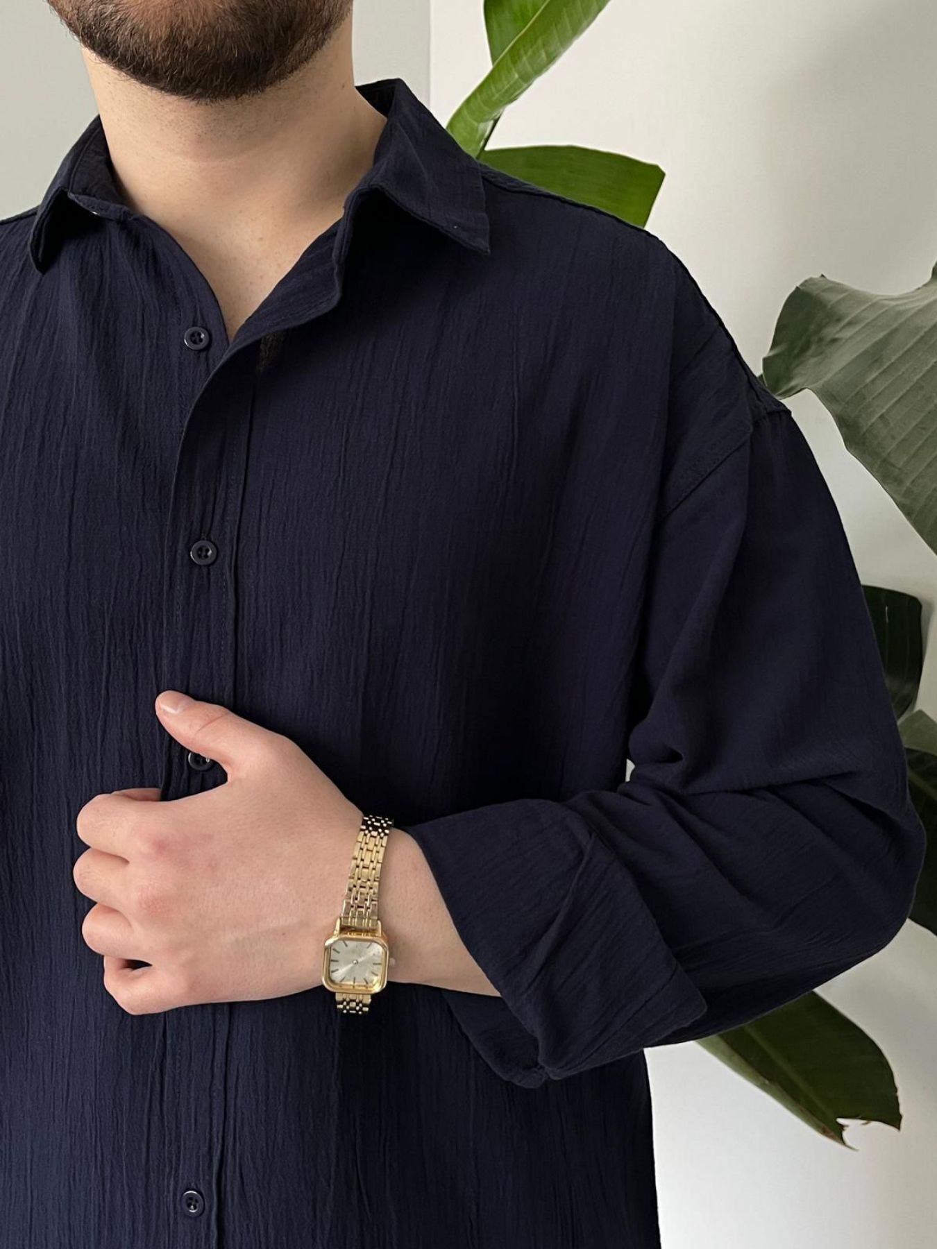 BayAygün 6020 Krinkıl Rahat Kalıp Alt Ust Takım _Lacivert resmi