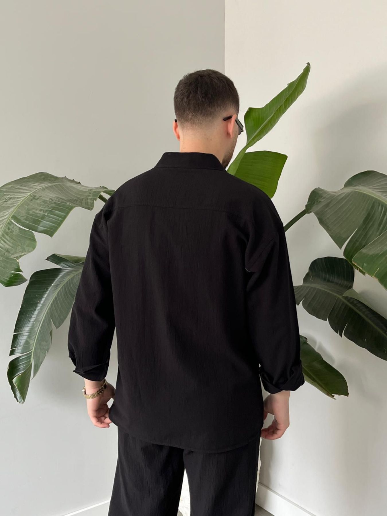 BayAygün 6020 Krinkıl Rahat Kalıp Alt Ust Takım _Siyah resmi